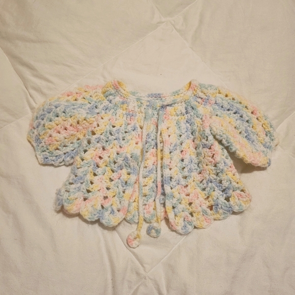 3-Month Baby Bundle: Knit Cardigan, Pink Jacket & Floral Dress w/ Bloomers - Picture 5 of 11